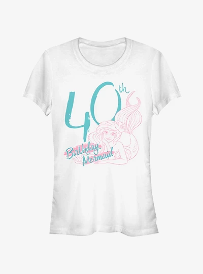 Disney The Little Mermaid Forty Birthday Girls T-Shirt