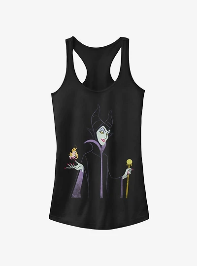Disney Sleeping Beauty Minimal Maleficent Girls Tank