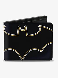 DC Comics Batman Black And White Logo Bi-fold Wallet