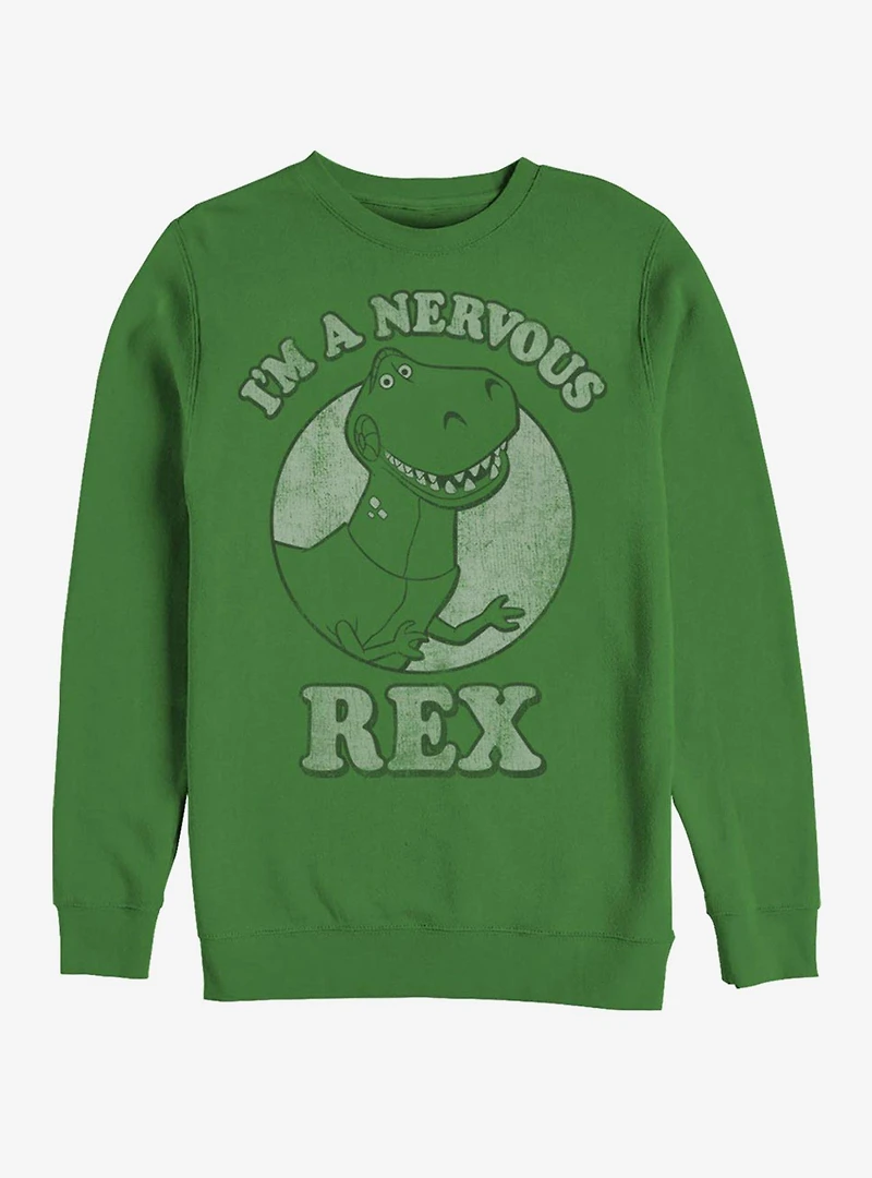 Disney Pixar Toy Story Rex Nervous Crew Sweatshirt