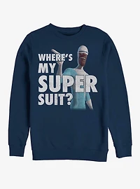 Disney Pixar The Incredibles Super Suit Crew Sweatshirt