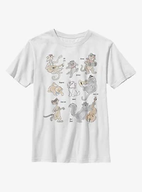 Disney Aristocats Classic Group Youth T-Shirt