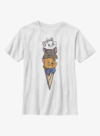 Disney Aristocats Kitten Ice Cream Stack Youth T-Shirt