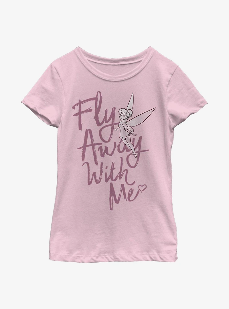 Disney Peter Pan Fly Away Tinker Bell Youth Girls T-Shirt