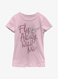 Disney Peter Pan Fly Away Tinker Bell Youth Girls T-Shirt