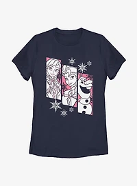 Disney Frozen Snow Trio Womens T-Shirt