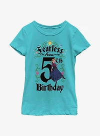 Disney Frozen Anna Birthday 5 Youth Girls T-Shirt