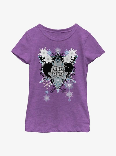 Disney Frozen Snowflake Boho Youth Girls T-Shirt