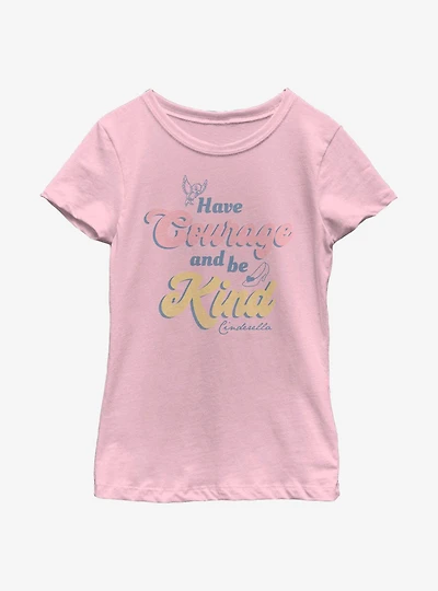 Disney Cinderella Courage And Kindness Youth Girls T-Shirt