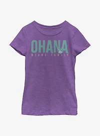 Disney Lilo And Stitch Ohana Bold Youth Girls T-Shirt