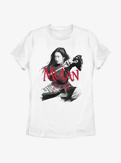 Disney Mulan Fighting Stance Womens T-Shirt