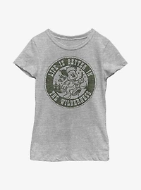 Disney Mickey Mouse Wilderness Youth Girls T-Shirt