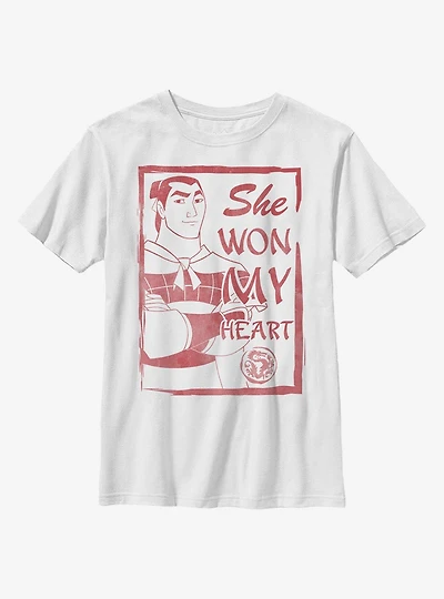 Disney Mulan Shang She Won My Heart Youth T-Shirt