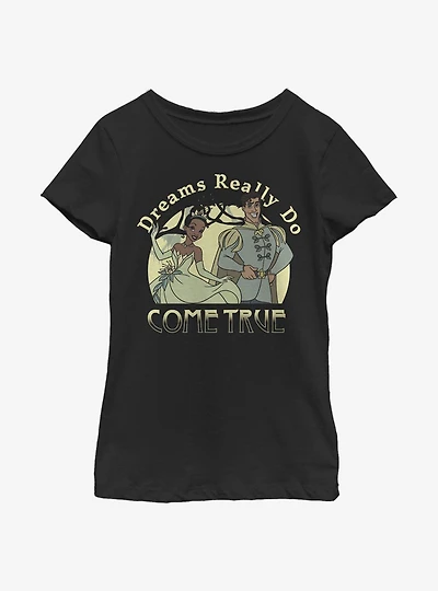 Disney The Princess And Frog Dreams Do Come True Youth Girls T-Shirt
