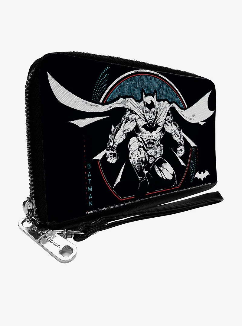 DC Comics Batman Tech Action Pose Zip Around Wallet