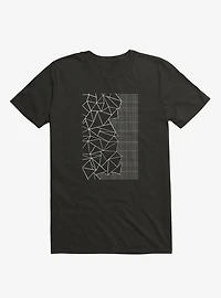 Ab Outline Grid On Side Black T-Shirt