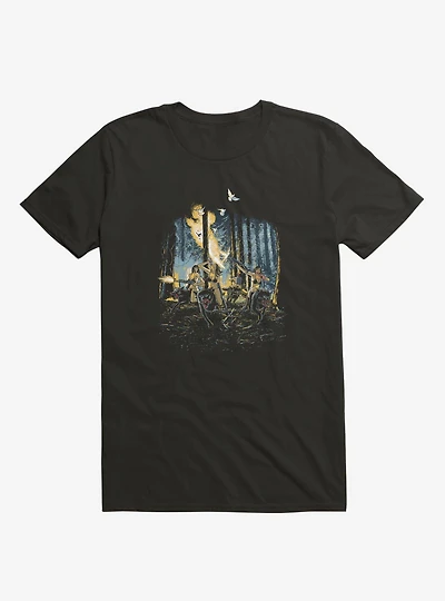 Hot Chicks On Wolves T-Shirt