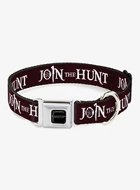 Supernatural Join the Hunt Symbols Scattered Seatbelt Buckle Dog Collar