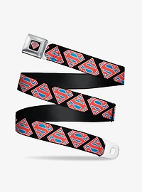 DC Comics Superman Shield Flip Americana Seatbelt Belt