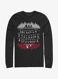 Stranger Things Alphabet Lights Long-Sleeve T-Shirt