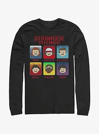 Stranger Things 8 Bit Long-Sleeve T-Shirt