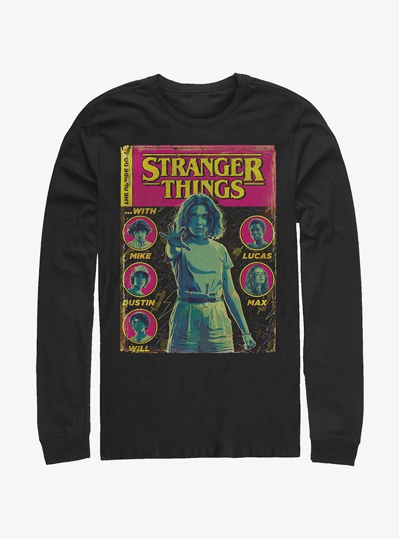 Stranger Things Comic Cover Long-Sleeve T-Shirt