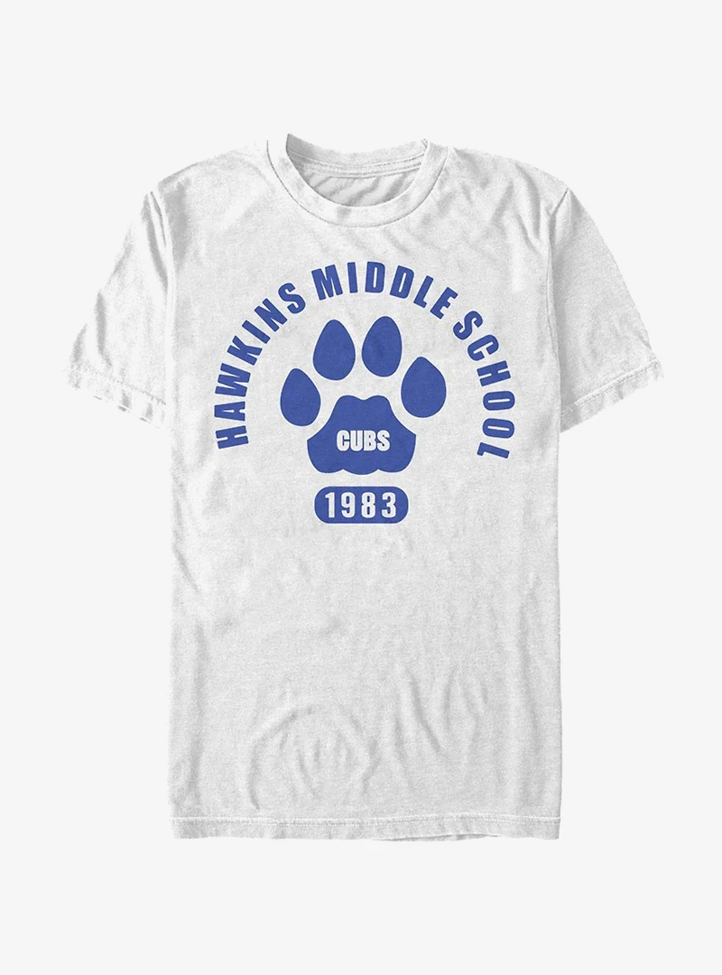 Stranger Things Hawkins Cubs Paw Emblem T-Shirt