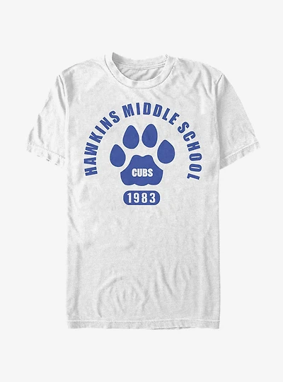 Stranger Things Hawkins Cubs Paw Emblem T-Shirt