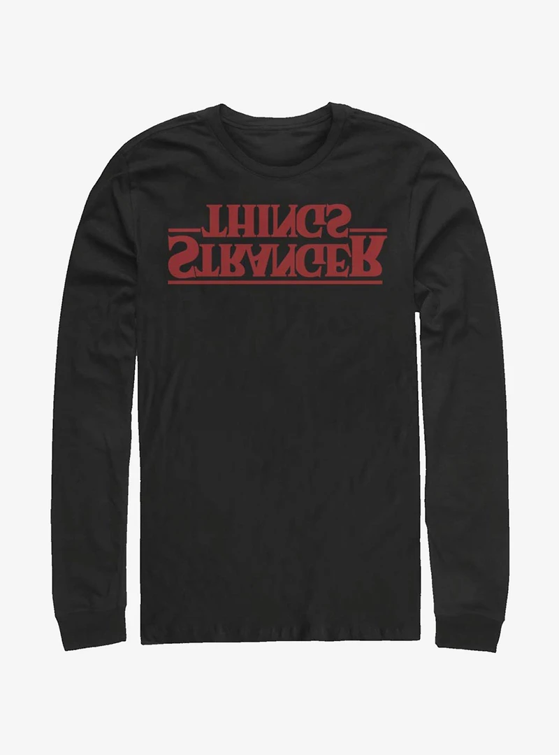 Stranger Things Upside Down Logo Long-Sleeve T-Shirt