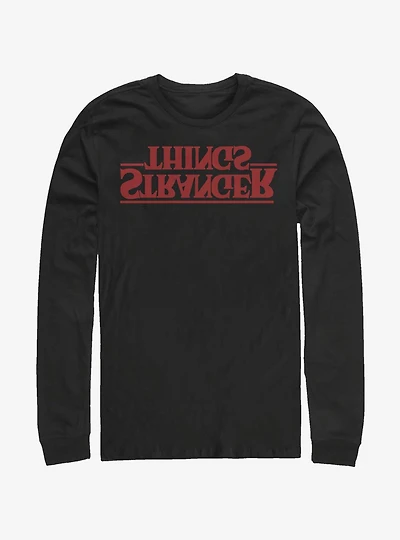 Stranger Things Upside Down Logo Long-Sleeve T-Shirt