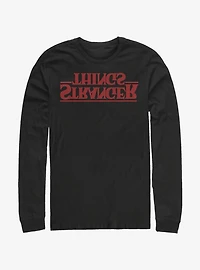Stranger Things Upside Down Logo Long-Sleeve T-Shirt