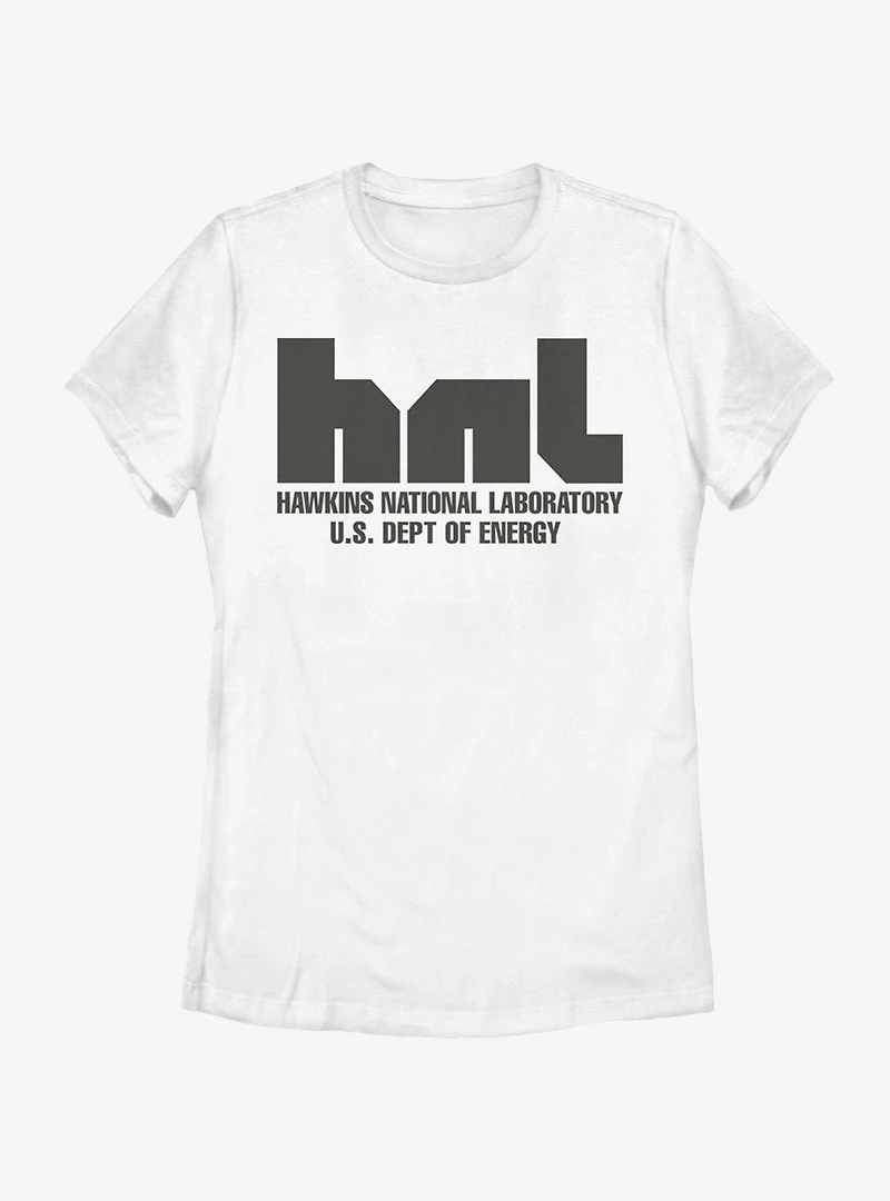 Stranger Things Hawkins National Laboratory Womens T-Shirt