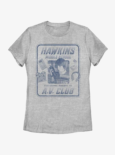 Stranger Things Mike Hawkins AV President Womens T-Shirt