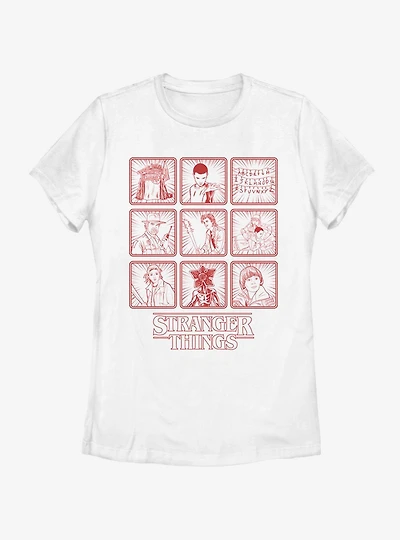 Stranger Things Season One Line Womens T-Shirt