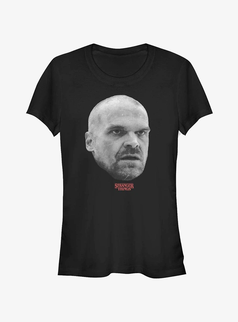 Stranger Things Hopper Head Girls T-Shirt