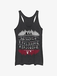Stranger Things Alphabet Lights Girls Tank Top
