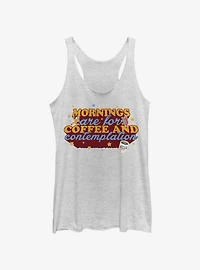 Stranger Things Coffee Contemplations Girls Tank Top