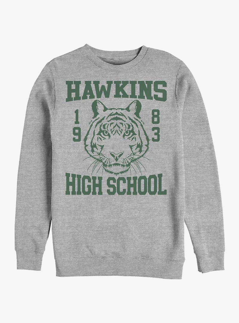 Stranger Things Hawkins High Tiger 1983 Crew Sweatshirt