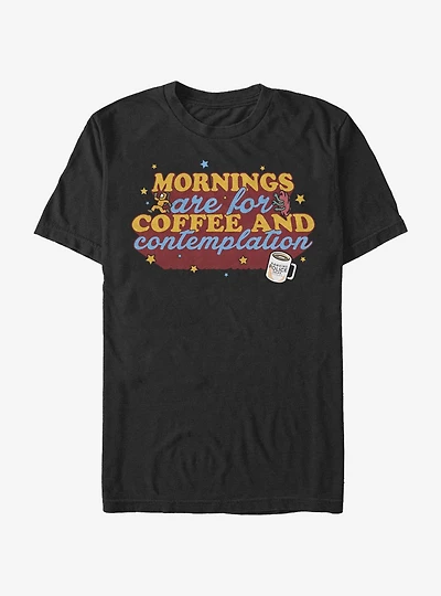 Mens Tee - Coffee Contemplations BLACK