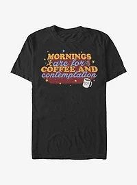 Mens Tee - Coffee Contemplations BLACK
