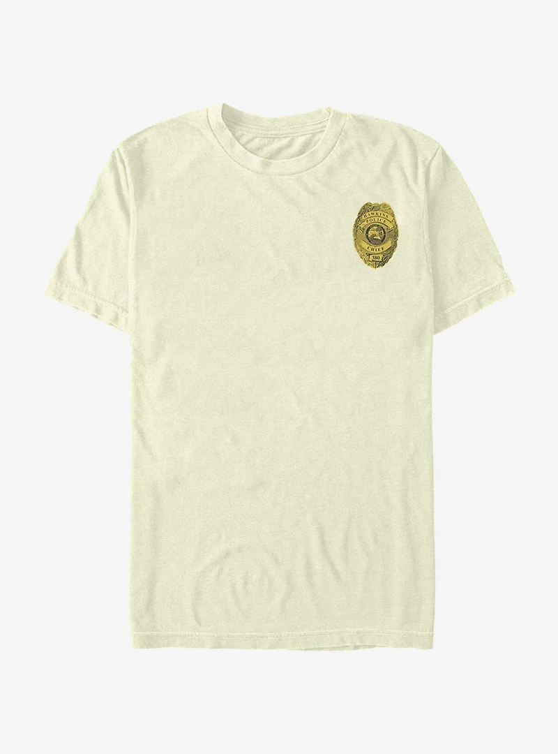 Mens Tee - Hawkins Police Badge NATURAL