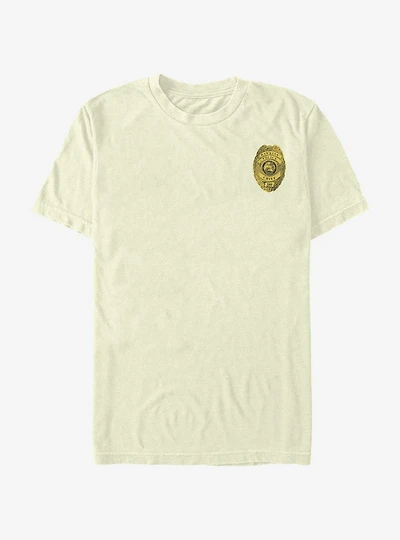 Mens Tee - Hawkins Police Badge NATURAL