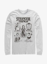 Stranger Things Dungeons and Dragons Classes Long-Sleeve T-Shirt