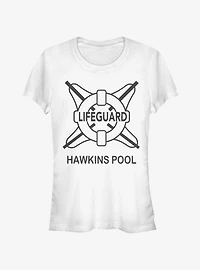 Stranger Things Hawkins Pool Lifeguard Girls T-Shirt