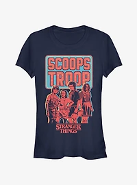 Stranger Things Scoops Troop Girls T-Shirt