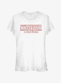 Stranger Things Neon Logo Girls T-Shirt