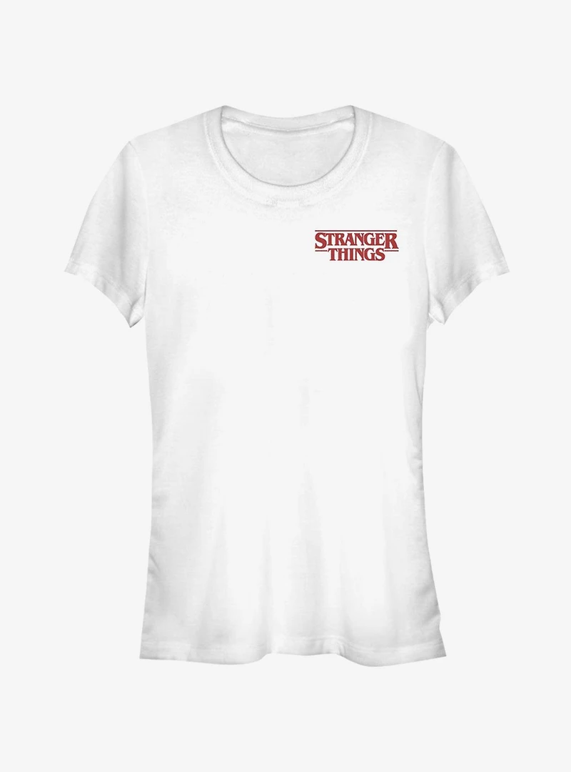 Stranger Things Chest Logo Girls T-Shirt