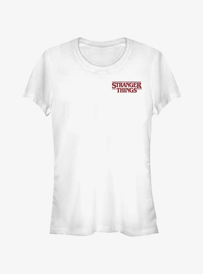 Stranger Things Chest Logo Girls T-Shirt