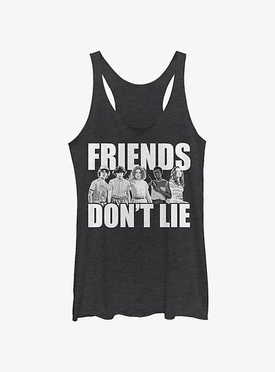 Stranger Things Cast Friends Don't Lie Girls Tank