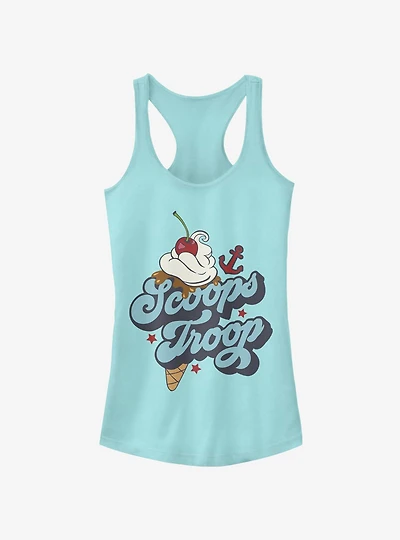 Stranger Things Scoops Troop Ice Cream Girls Tank Top